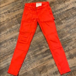 TEXTILE JEANS WITH ZIPPER